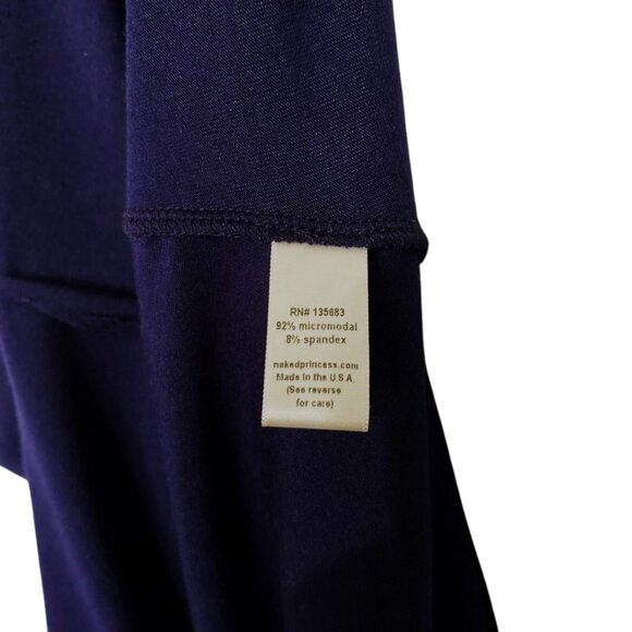 Naked Princess Navy Blue Mini Tank Dress Beachwear Nightwear - Size Small - Picture 11 of 14